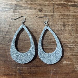 Silver Teardrop Earrings Boutique